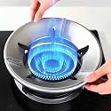 Gas Saver Burner Stand - Pack of 2 | Silver Chula Burner Jali Ring with 4-Leg Heavy-Duty Support for Indian Gas Stoves | Windproof, Energy-Efficient, Heat-Resistant | Ideal for Kitchen Use