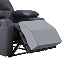 HOMBYS Extra Large Recliner Leg Pillow Support, 5 inch Thick Foam Foot Rest Cushion for Couch, Ergonomic and Multifunctional Leg Elevation Pad for Sofa, Chair, Bed(Grey)
