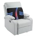 HOMBYS Lumbar Support Pillow for Recliner Chair, Memory Foam Back Support Cushion for Elderly,Extra Large Lumbar Support Pillow,Thick Backrest for Home Reading (Black, 20“x13.5"x5")