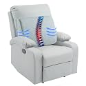 HOMBYS Lumbar Support Pillow for Recliner Chair, Memory Foam Back Support Cushion for Elderly,Extra Large Lumbar Support Pillow,Thick Backrest for Home Reading (Light Grey, 20“x13.5"x5")