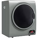 HOMCOM Portable Clothes Dryer, Compact Laundry Dryer with 1.5 cu.ft Stainless Steel Drum, Intelligent Drying, 120V 850W Front Load Electric Dryer for Apartments, Dorms, RVs - Charcoal Gray