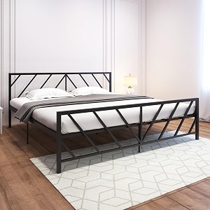 homdec ara metal bed black king uk standard