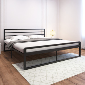 homdec leo metal king bed 205 cm x 190 cm 673 ft x 623 ft