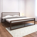 homdec Leo Metal King Bed, 205 cm x 190 cm (6.73 ft x 6.23 ft)