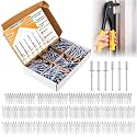 Homdum Aluminium Blind Rivets Kit 300 pcs (6 Sizes) | Rivets Only (No Rivet Gun) | POP Rivets for Riveter Machine | Metal Fasteners