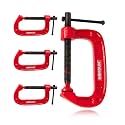 Homdum Heavy Duty G Clamp | C Type Clamping Tool | Set of 4 Pieces (3 inch)