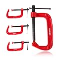 Homdum Heavy Duty G Clamp | C Type Clamping Tool | Set of 4 Pieces (4 inch)