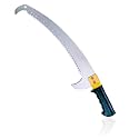 Homdum Pruning Saw 23 inch Pruning Saw with pole fixing slot Curved Blade Hand Saw Professional Pruning Saw with Hook With Rubber Grip Handle