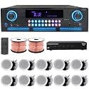 Vaiyer Home Audio System Kit, 2000 W Bluetooth Amplifier