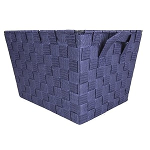 home basics woven organizer navy