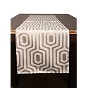 Home- The Best is for You Cream Geometric Self Design Cotton Table Runner 6 Seater Dining Table Centre Table Rectangular Elegant Durable Table Runners for Living Room Decor, 13x84 Inch, Pack of 1