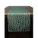 Home- The Best is for You Green Geometric Self Design Cotton Table Runner 6 Seater Dining Table Centre Table Rectangular Elegant Durable Table Runners for Living Room Decor, 13x84 Inch, Pack of 1