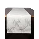 Home- The Best is for You Cream Ogee Self Design Cotton Table Runner 6 Seater Dining Table Centre Table Rectangular Elegant Durable Table Runners for Living Room Decor, 13x84 Inch, Pack of 1