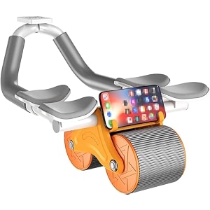 home brilliant ab roller wheel 4 with elbow supports new automatic rebound abdominal wheel roller for core workout ab roller for abs workout with timer