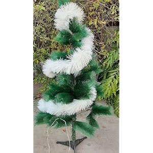 home buy 3 pcs christmas 6ft tinsel garland xmas tree decorations home wedding christmas decoration for new year party indooroutdoor home decor snow green - 3 pcs white