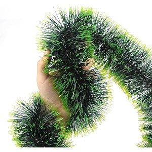 home buy 3 pcs christmas 6ft tinsel garland xmas tree decorations home wedding christmas decoration for new year party indooroutdoor home decor snow green - 3 pcs fuurry green