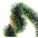HOME BUY 3 Pcs Christmas 6Ft Tinsel Garland Xmas Tree Decorations Home Wedding Christmas Decoration for New Year Party Indoor/Outdoor Home Decor (Snow Green - 3 Pcs) (fuurry Green)