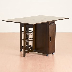 home centre butterfly 4-seater rectangular table with basket storage wood