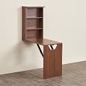 Home Centre Helios Flex Wall Mounted Folding Multipurpose Table - Brown (Engineered Wood)