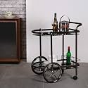Home Centre | Nautica Serving Trolley | Metal, for Kitchen and Bar | Silver | 1 Year Warranty