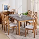 Home Centre Santorini Faux Marble Top 6-Seater