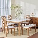 Home Centre Santorini Faux Marble Top 6-Seater