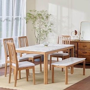 Home Centre Santorini Wood 6-Seater Dining Table