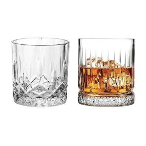 old fashioned luxury whiskey glass set of 2 different shape brandy glass crystal bourbon rocks glasses perfect barware mocktail scotch cocktail rum vodka liquor beer glasses 36-h