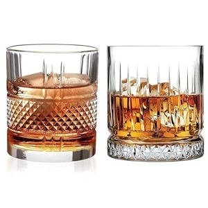 old fashioned luxury whiskey glass set of 2 different shape brandy glass crystal bourbon rocks glasses perfect barware mocktail scotch cocktail rum vodka liquor beer glasses sk-h