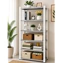Home Decor Pwder Coated Matte Finished Heavy Duty 6 Tier Metal Storage Rack | Adjustable Steel Shelving Unit for Kitchen,Kids Room Living Room 24x9x60inch Adjustable Height