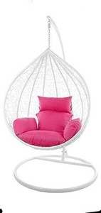 home delight swing chair with stand and cushion for adult iron hammock pink diydo-it-yourself
