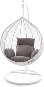 home delight swing chair with stand and cushion for adult iron hammock grey diydo-it-yourself