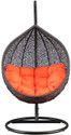 Home Delight Swing Chair with Stand And Cushion For Adult Iron Hammock (Black, Orange, DIY(Do-It-Yourself))