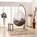 Home Delight Swing Chair with Stand And Cushion For Adult Iron Hammock (White, Brown, DIY(Do-It-Yourself))