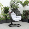 Home Delight Swing Chair with Stand And Cushion For Adult Iron Hammock (Black, Grey, DIY(Do-It-Yourself))