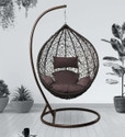 Home Delight Swing Chair with Stand And Cushion For Adult Iron Hammock (Multicolor, Brown, DIY(Do-It-Yourself))