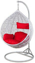 Home Delight Swing Chair with Stand And Cushion For Adult Iron Hammock (White, Red, DIY(Do-It-Yourself))