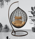 Home Delight Swing Without Stand Iron Hammock (Black, Beige, DIY(Do-It-Yourself))