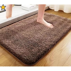 home doormat 2500 gsm microfiber super soft anti skid water absorbent and machine washable luxury mats for bathroomkitchenentrance 40cm x 60cm pack of 1