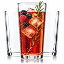 Home Essentials Stackable Clear Drinking Glasses Set of 10, 16oz Tumblers