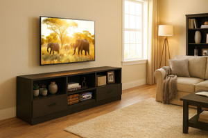 home full bliss engineered wood tv entertainment unit