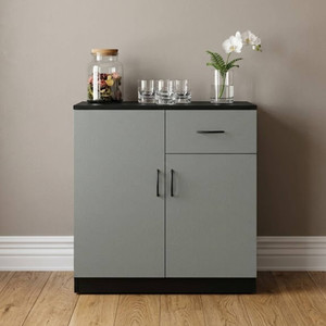 home full remo 2 door wenge with grey engineered wood kitchen cabinet