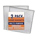 2 Pack Non-Scratch Wire Dishcloth, Multipurpose Wire Dishwashing Rags for Wet and Dry, Easy Rinsing, Reusable, Wire Cleaning Cloth for Kitchen, Sinks, Pots, Pans