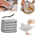 5 Pack Non-Scratch Wire Dishcloth &amp; Gaps Cleaning Brush, Multipurpose Wire Dishwashing Rags for Wet and Dry, Easy Rinsing, Reusable, Wire Cleaning Cloth for Kitchen, Sinks, Pots, Pans