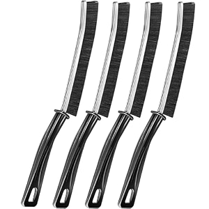 mini gap cleaning brush - hard bristle multipurpose crevice brush for dead corners in toilet bathroom kitchen tiles window 4 pcs