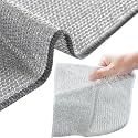 Non-Scratch Wire Dishcloth, Multipurpose Dishwashing Rags for Wet and Dry, Easy Rinsing, Reusable Cleaning Cloth for Kitchen, Sinks, Pots, Pans (Pack of 1)