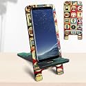 Home Genie Double-Sided Laminated Phone Stand | Cell Phone Stand | Mobile Phone Holder Compatible with Mobiles, Tablets, eBook Reader and More | Mobile Phone Stand for Office, Home (Design 5)