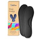 Home Genie Memory Foam Shoes Insole | shoe Insoles for All Shoes | Shoe Insole for heel pain | Super Soft Absorption Pads Comfortable, Soft, Durable, Washable (Size - 7, Pack of 1, Black)