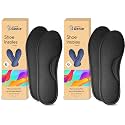 Home Genie Memory Foam Shoes Insole | shoe Insoles for All Shoes | Shoe Insole for heel pain | Super Soft Absorption Pads Comfortable, Soft, Durable, Washable (Size - 6, Pack of 2, Black)