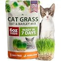 HOME GROWN Cat Grass Seeds 6 oz Heirloom Barley &amp; Oat Mix